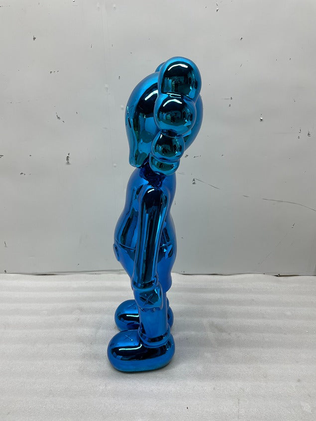 Blue Bear Fiberglass Sculpture