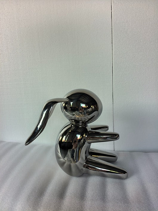 Silver Flow Stainless Steel Sculpture