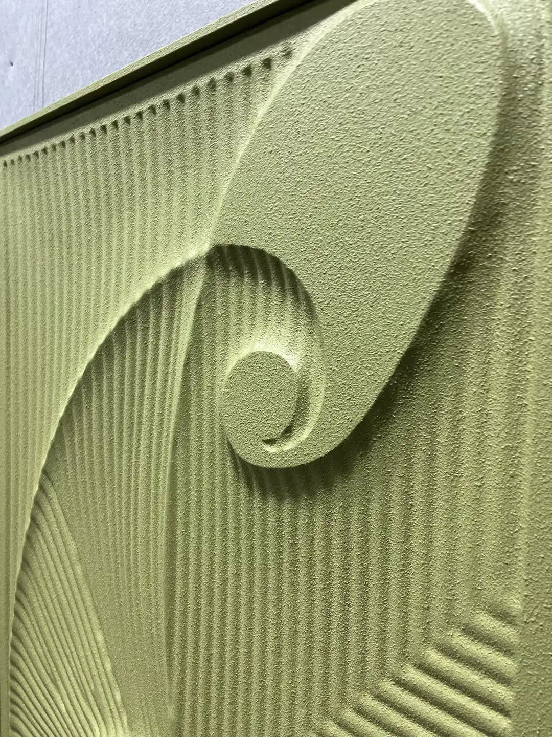 Dark Wood Carving Hand Painted Wall Art Vertical Design | Art Smiley Decor UAE
