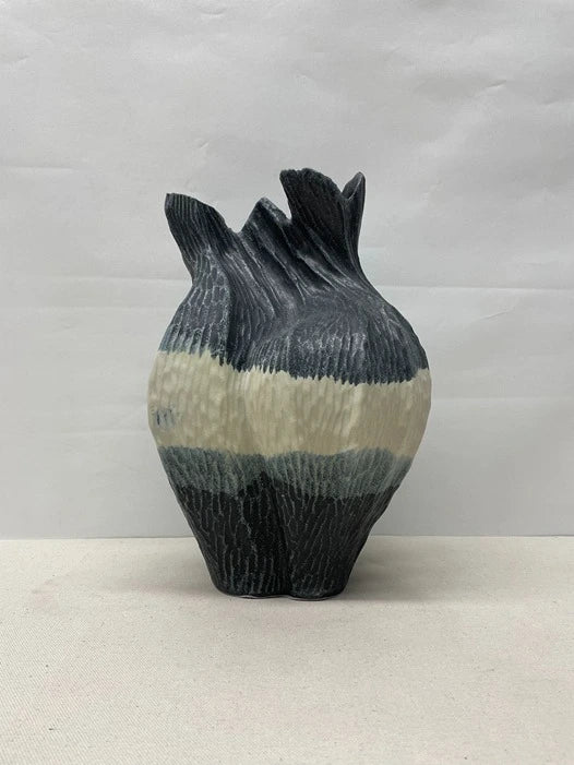 Dark Petal Ceramic Vase