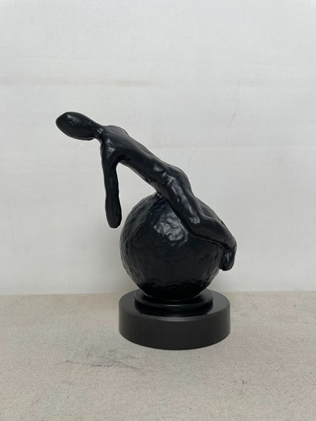 Black Rabbit Resin Sculpture N2 artistic sculpture by Artsmiley