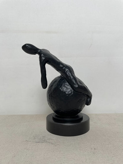 Black Rabbit Resin Sculpture N2 artistic sculpture by Artsmiley