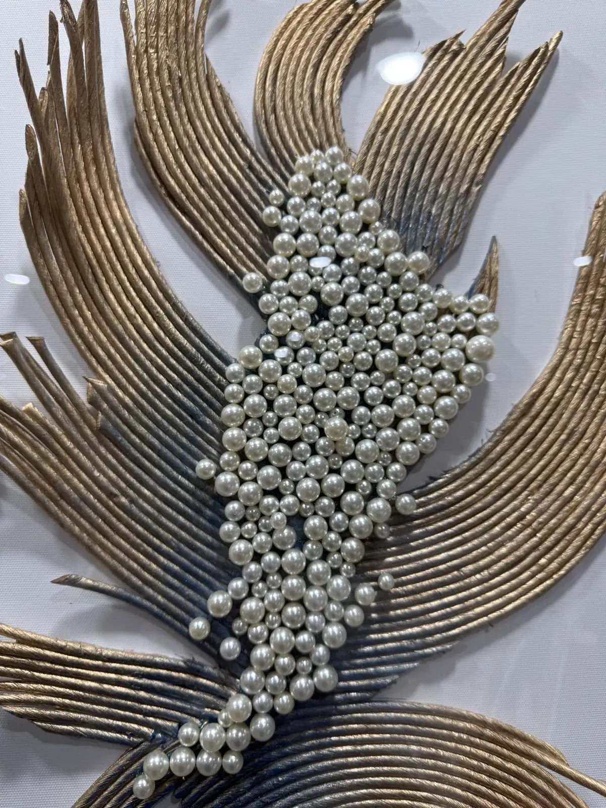Ripple Paper Art Contemporary Wall Decor Vertical Design | Art Smiley Decor UAE