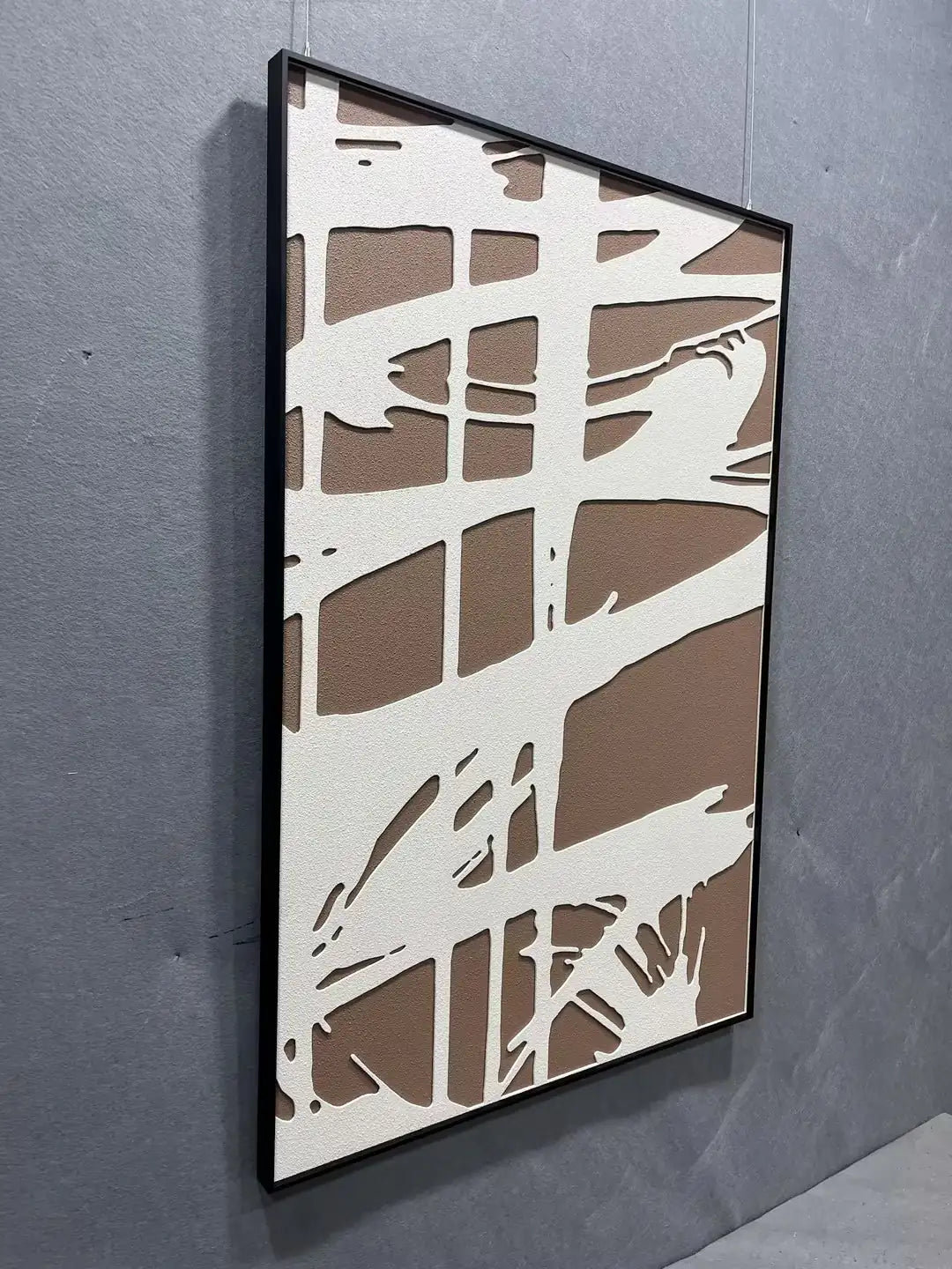 Harvest Wood Carving Hand Painted Wall Art Vertical Design | Art Smiley Decor UAE