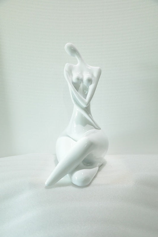 White Dancer Resin Sculpture artistic sculpture by Artsmiley