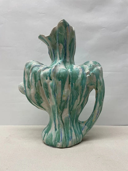 Ribbon Tall Ceramic Vase