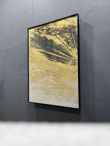 Expressive Hand Painted Abstract Wall Art Vertical Design | Art Smiley Decor UAE