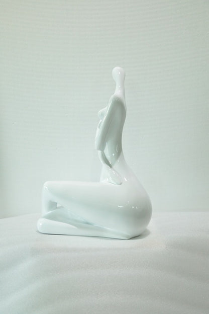 White Dancer Resin Sculpture artistic sculpture by Artsmiley