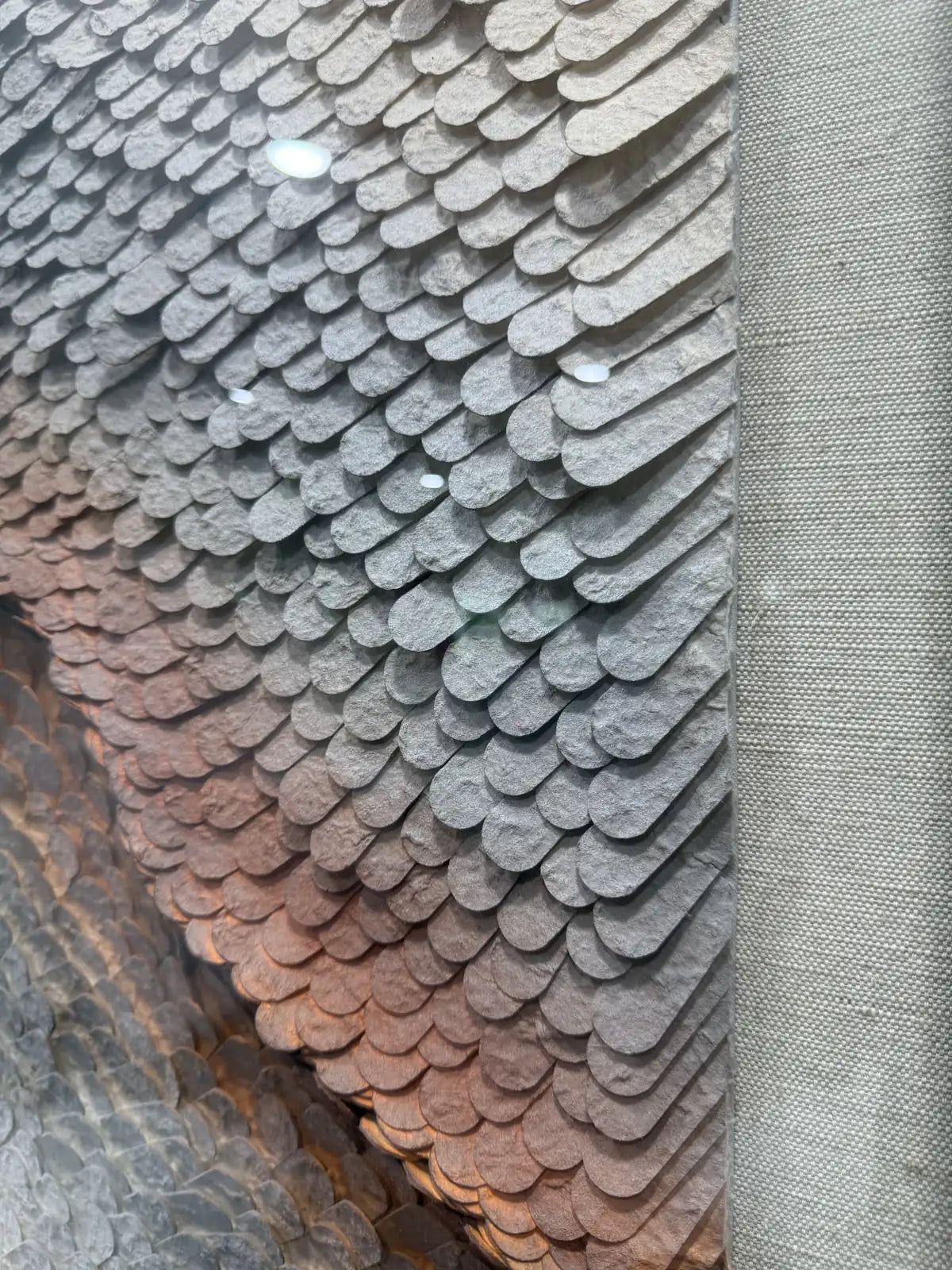 Flowing Paper Art Contemporary Wall Decor Vertical Design | Art Smiley Decor UAE