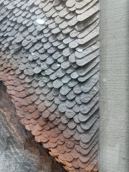 Flowing Paper Art Contemporary Wall Decor Vertical Design | Art Smiley Decor UAE