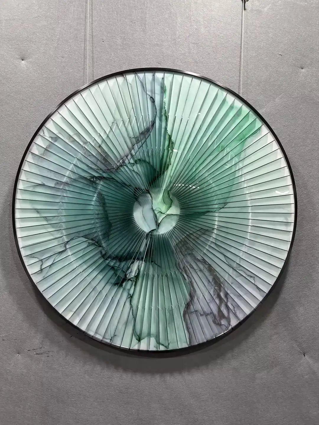 Nordic Acrylic Abstract Wall Art Round Design | Art Smiley Decor UAE