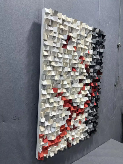 Bold Hand Painted Abstract Wall Art Vertical Design | Art Smiley Decor UAE