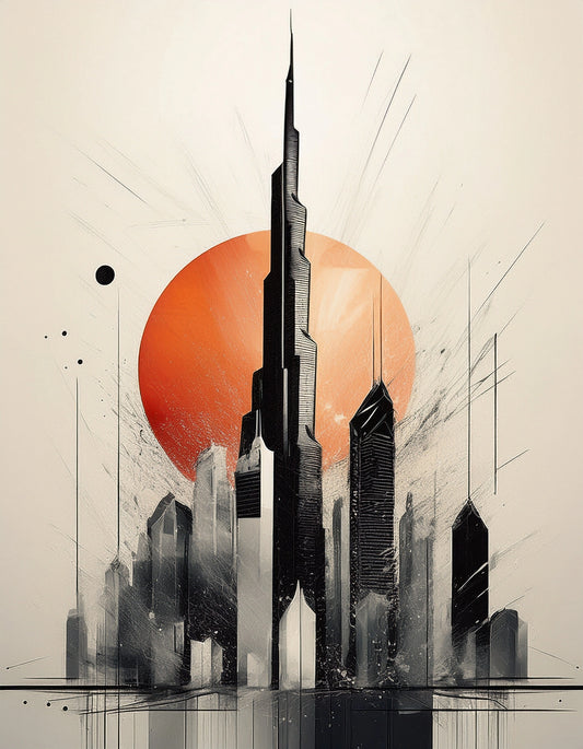 Urban Majesty The Burj And Beyond Wall Art
