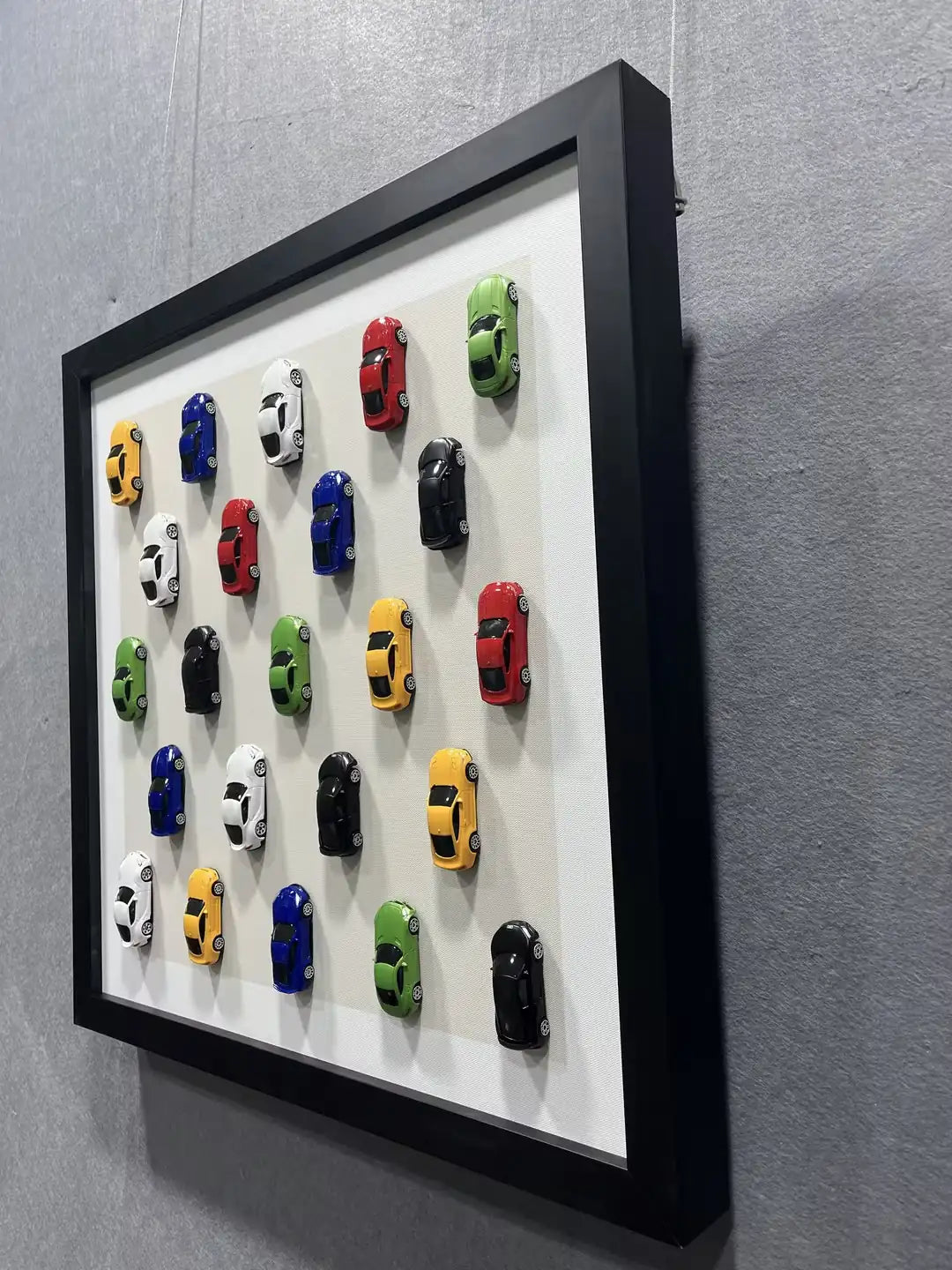 Toy Car Shadow Box Wall Decor Square Design | Art Smiley Decor UAE