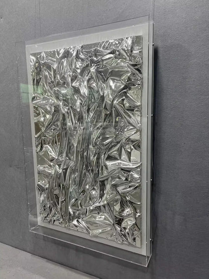 Saddle Leather Texture Abstract Wall Decor Vertical Design | Art Smiley Decor UAE