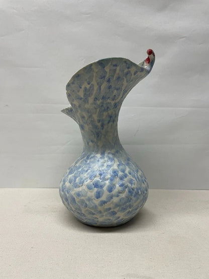Blue Neck Ceramic Vase