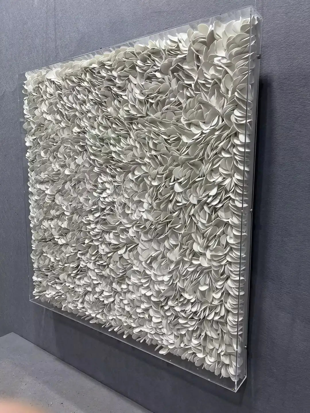 Braided Leather Texture Abstract Wall Decor Square Design | Art Smiley Decor UAE