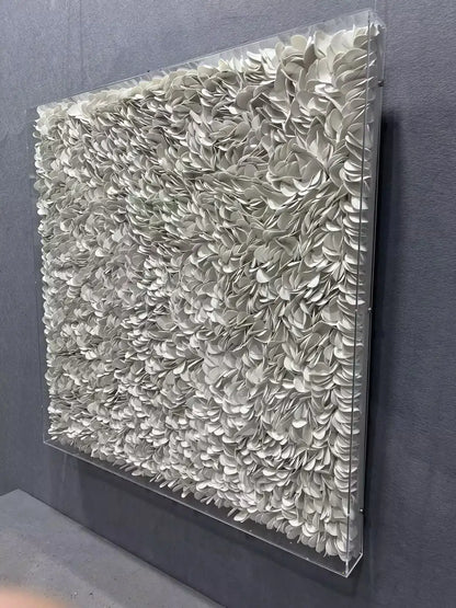 Braided Leather Texture Abstract Wall Decor Square Design | Art Smiley Decor UAE