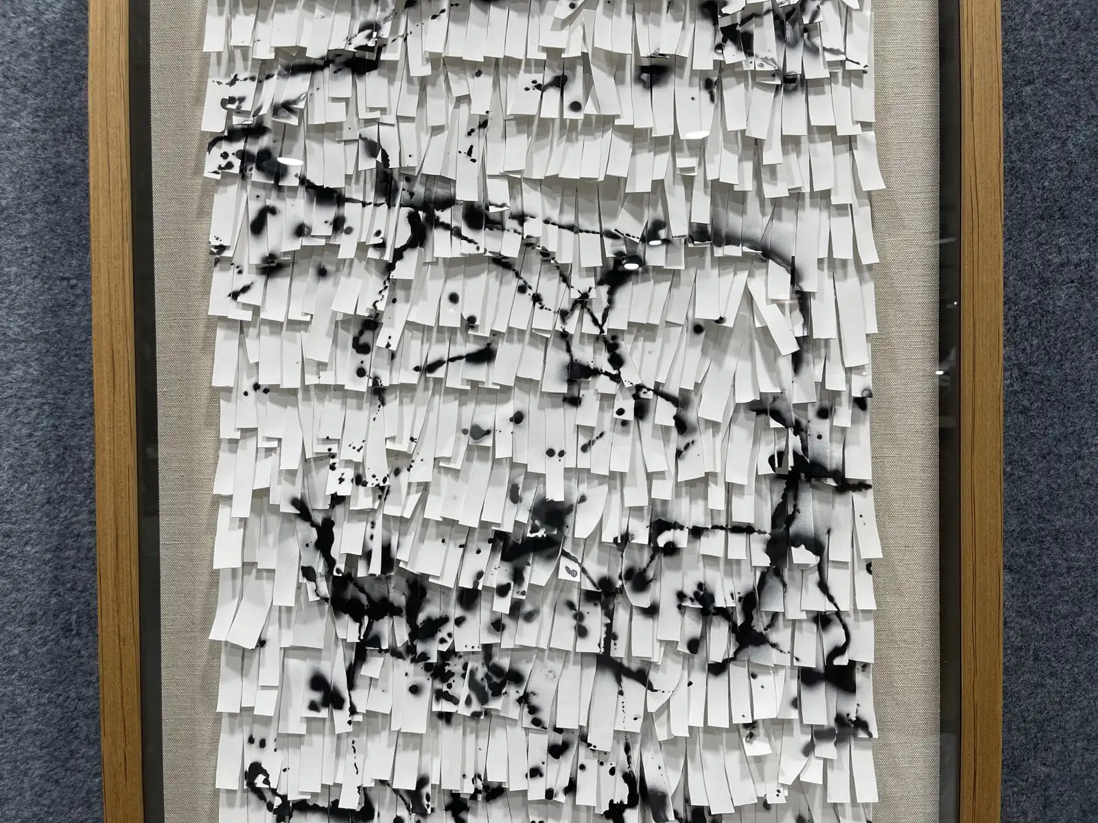 Tanned Leather Texture Abstract Wall Decor Vertical Design | Art Smiley Decor UAE