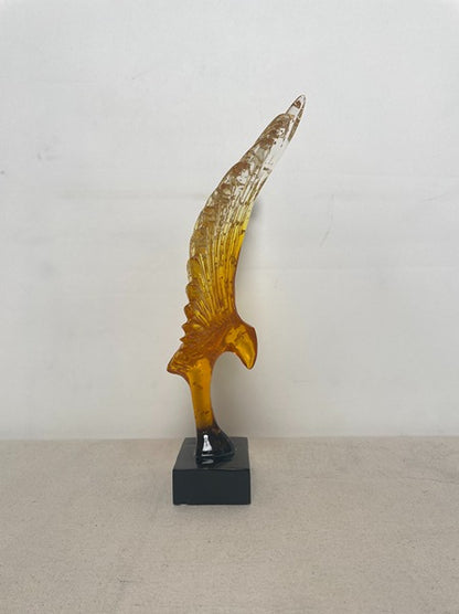 Angel Wings Gold Resin Sculpture artistic sculpture by Artsmiley