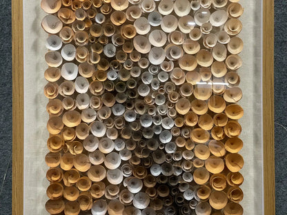 Mossy Natural Wood Slice Wall Art Vertical Design | Art Smiley Decor UAE