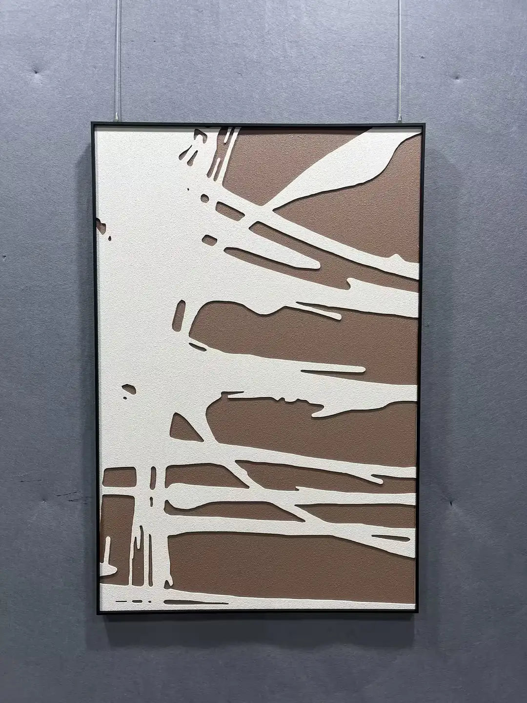 Harvest Wood Carving Hand Painted Wall Art Vertical Design | Art Smiley Decor UAE