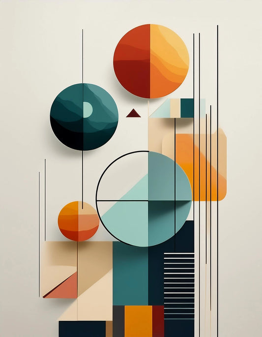 Kaleidoscope Paint Effect Wall Art