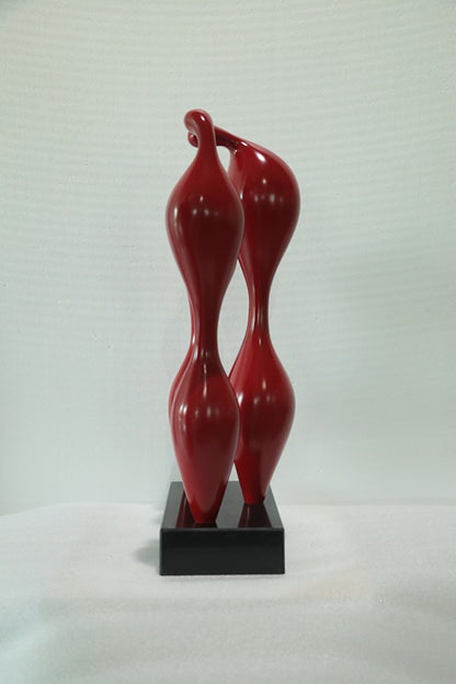 Red Trio Resin Sculpture artistic sculpture by Artsmiley