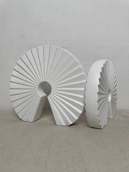 Twin Fan Resin Sculpture artistic sculpture by Artsmiley