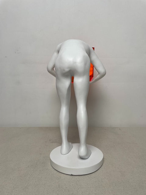 Kneeling Figure Resin Sculpture artistic sculpture by Artsmiley