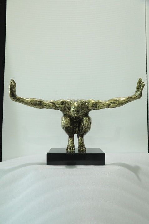 Bull Horns Resin Sculpture artistic sculpture by Artsmiley