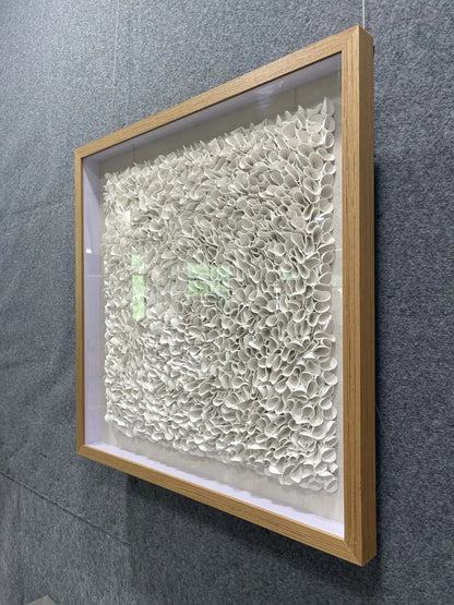Burnished Leather Texture Abstract Wall Decor Square Design | Art Smiley Decor UAE