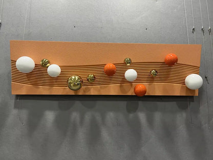 Maple Wood Carving Hand Painted Wall Art Landscape Design | Art Smiley Decor UAE