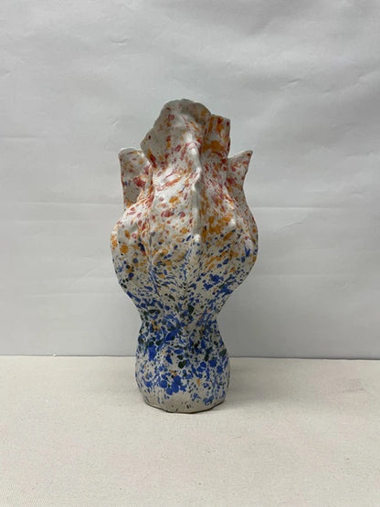 Floral Ruffle Ceramic Vase