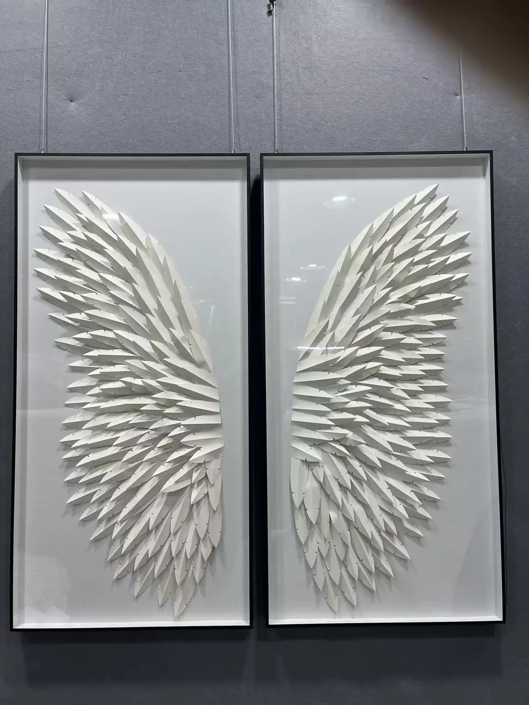 Layered Paper Art Contemporary Wall Decor Vertical Design | Art Smiley Decor UAE
