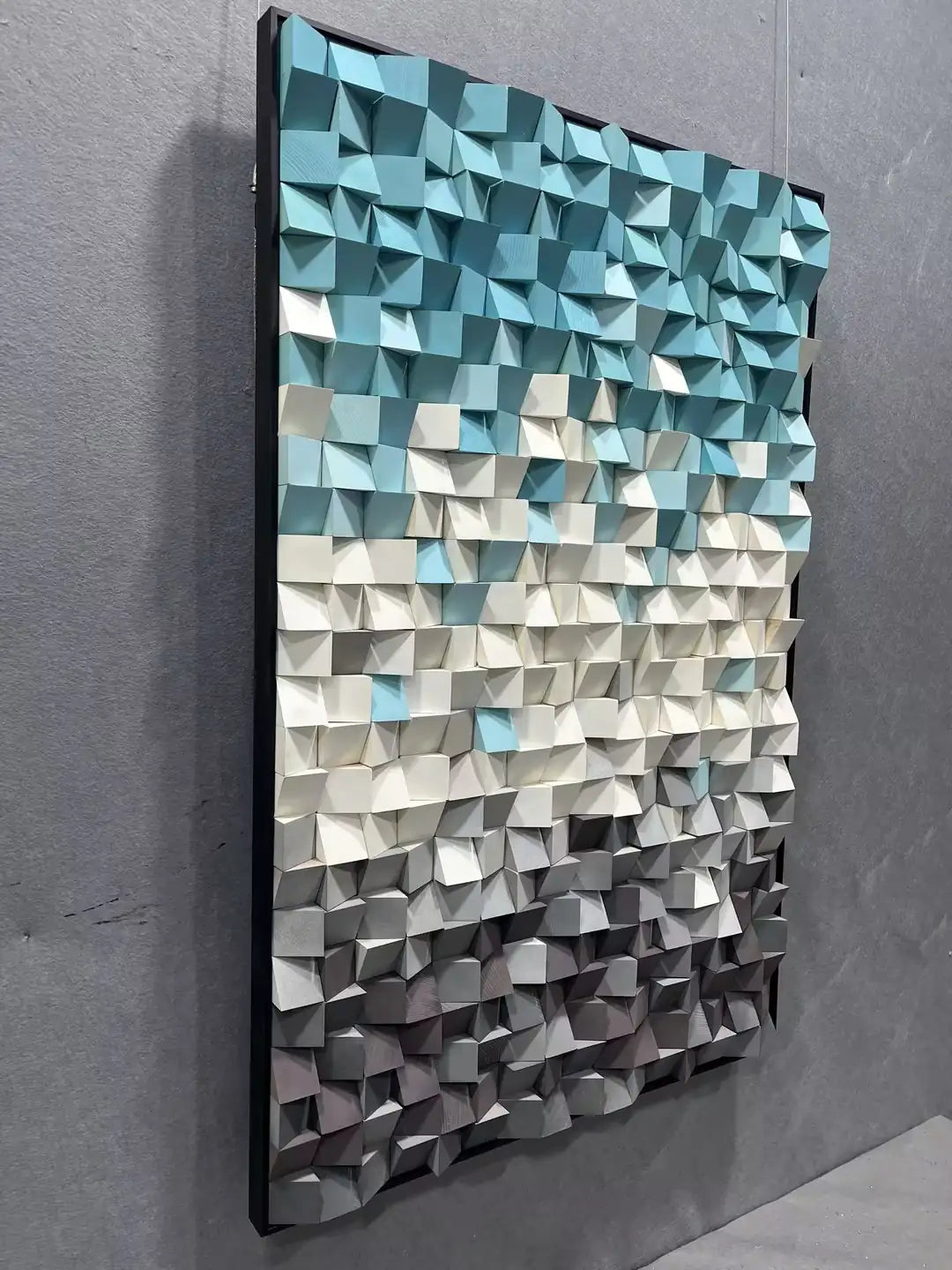 Deep Hand Painted Abstract Wall Art Vertical Design | Art Smiley Decor UAE