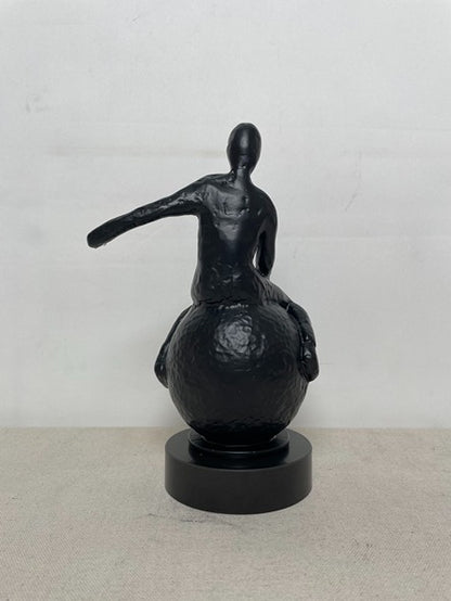 Black Rabbit Resin Sculpture N3 artistic sculpture by Artsmiley