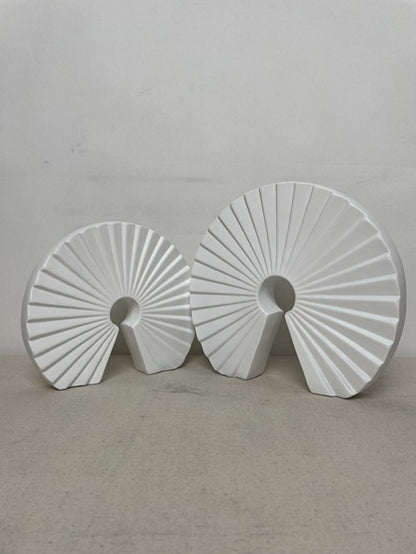 Twin Fan Resin Sculpture artistic sculpture by Artsmiley
