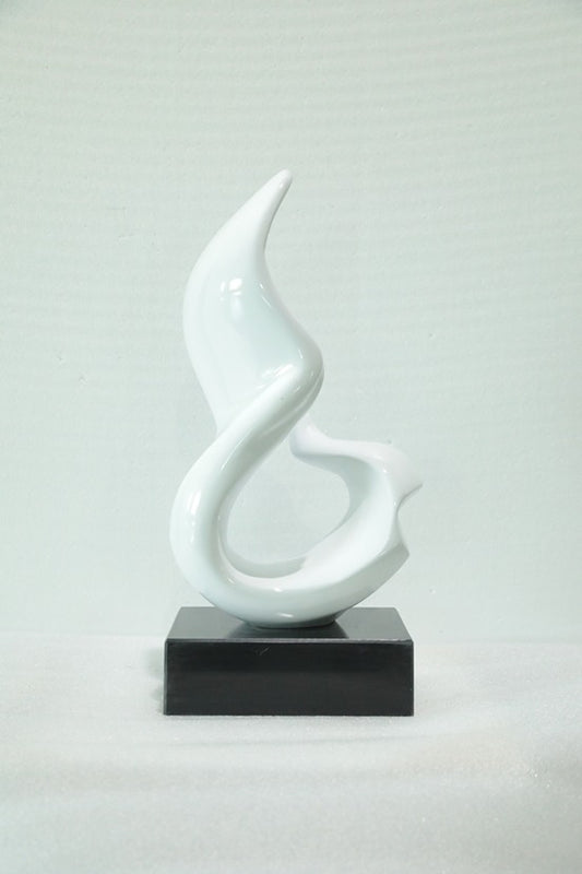 White Flame Resin Sculpture artistic sculpture by Artsmiley
