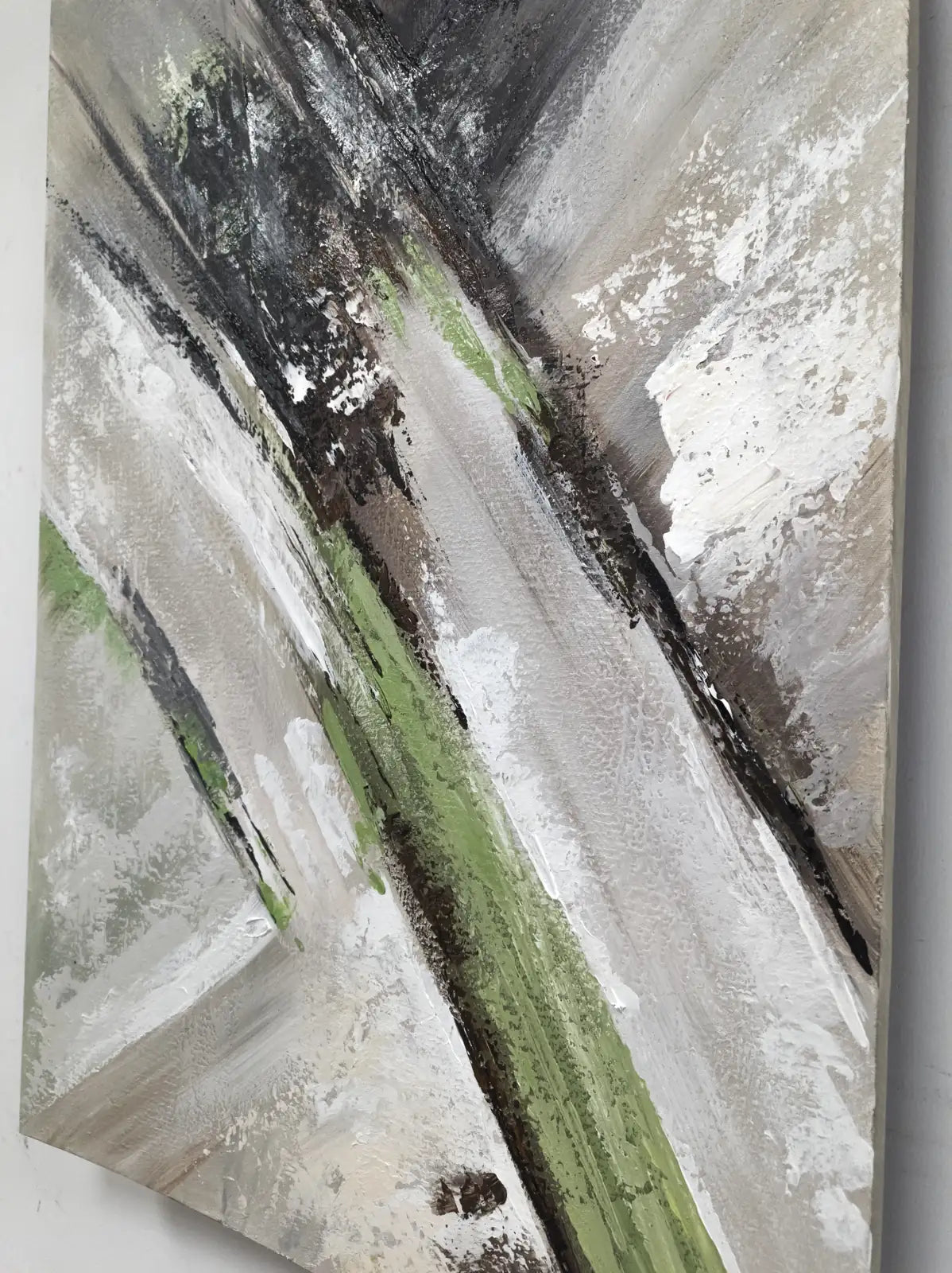 Contour Hand Painted Abstract Wall Art Vertical Design | Art Smiley Decor UAE