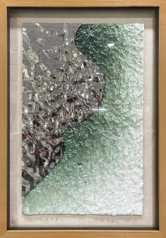 Papyrus Paper Art Contemporary Wall Decor Vertical Design | Art Smiley Decor UAE