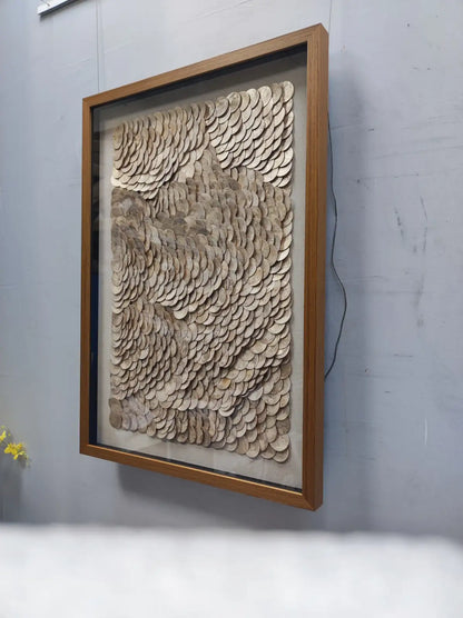 Copper Acrylic Abstract Wall Art Vertical Design | Art Smiley Decor UAE