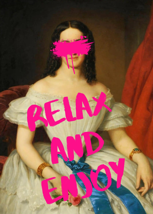 Relax And Enjoy Typography Statement