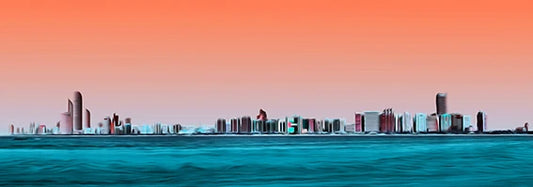 Abudhabi Skyline 02 Skyline wall art
