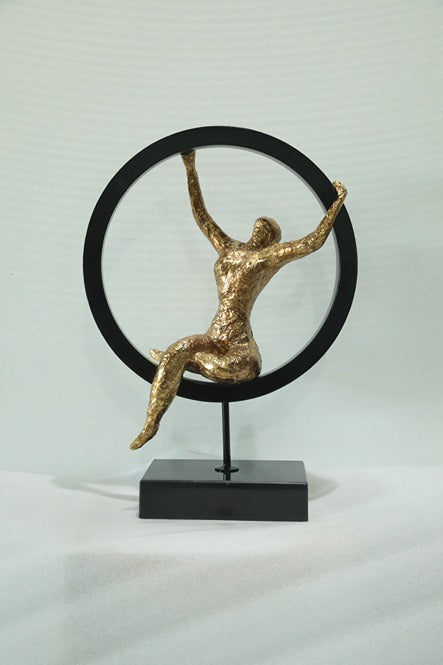 Crescent Dancer Resin Sculpture artistic sculpture by Artsmiley