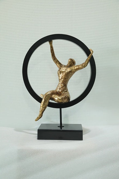 Crescent Dancer Resin Sculpture artistic sculpture by Artsmiley