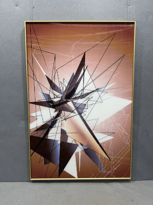 Misty Acrylic Abstract Wall Art Vertical Design | Art Smiley Decor UAE