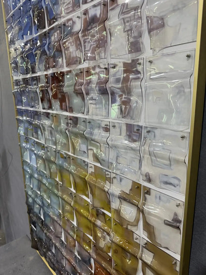 Ember Acrylic Abstract Wall Art Vertical Design | Art Smiley Decor UAE