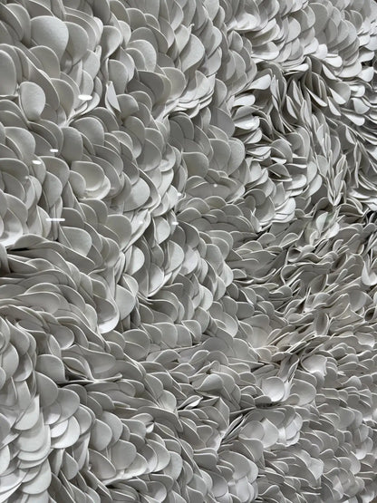 Sculpted Leather Texture Abstract Wall Decor Square Design | Art Smiley Decor UAE