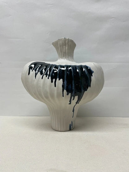Ink Drip Ceramic Vase